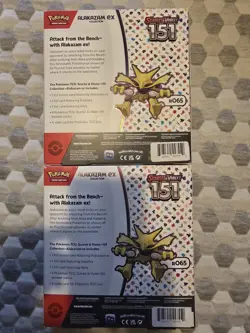 *NEW Pokemon TCG Scarlet & Violet 151 Alakazam ex Collection LOT OF 2 820650855269 - Image 2