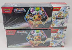 Pokemon Prismatic Evolutions Surprise Box Booster Sam's Club Bundle Lot Of 2 - Image 1