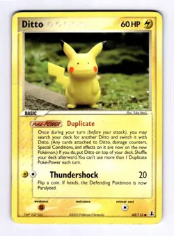 Ditto - 63/113 (Pikachu) Delta Species #063 (2005) Common HP Pokemon - Image 1