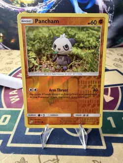 Pancham Pokemon Sun & Moon - Team Up 81/181 Reverse Holo Common - Image 1