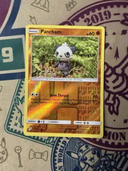 Pancham Pokemon Sun & Moon - Team Up 81/181 Reverse Holo Common - Image 3