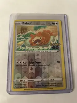 Pokemon TCG Bidoof 059/078 (Peelable Ditto) Pokemon Go NM - Image 1