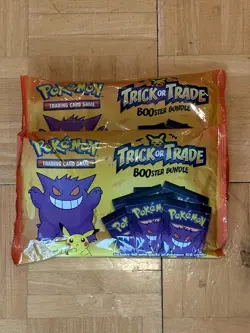 Pokemon TCG BOOster 2022 Trick Or Trade Sealed Bags - Set of 2 NEW - Image 1