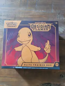 Pokemon Scarlet & Violet Obsidian Flames Elite Trainer Box ETB Sealed & Case - Image 2