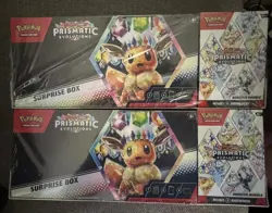 Pokemon Prismatic Evolutions Surprise Box Booster Sam's Club Bundle Lot Of 2 🔥 - Image 1