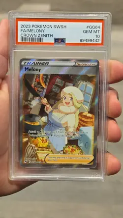 2023 Pokemon Sword & Shield Crown Zenith Full Art Melony #GG64 PSA 10 - Image 1