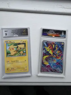 2 x graded pokemon cards pikachu and zeraora - Image 1
