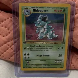 Pokemon Nidoqueen Jungle 1st Edition Holo Rare Card 7/64 WOTC 1999 90HP MINT/NM - Image 1