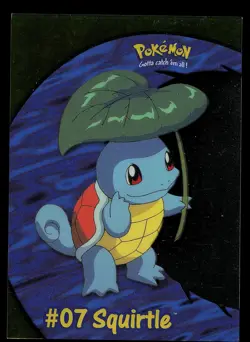 Pokemon Card - Squirtle Topps TV Animation Edition 07 Clear Card PC4 - Image 1