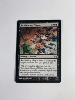 Swallowing Plague [Champions of Kamigawa] Magic The Gathering MTG Card - Image 1
