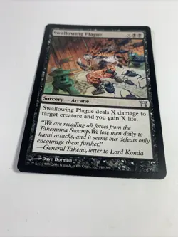 Swallowing Plague [Champions of Kamigawa] Magic The Gathering MTG Card - Image 2