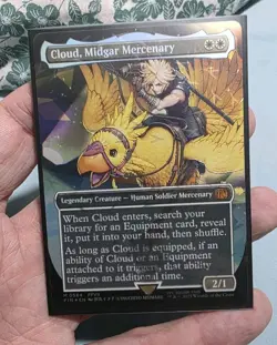 Magic The Gathering Cloud Midgard Mercenary Chocobo Track Foil NM Final Fantasy - Image 1