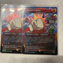 Knuckles's Gloves - The Reaver Cleaver (Rainbow Foil) Secret Lair Drop Foil - Image 1