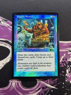 MTG Magic the Gathering - Frantic Search - Urza's Legacy - Foil - 32/143 - NM - Image 1