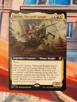 Arthur, Marigold Knight Extended Art Mythic 0041 MTG Commander Bloomburrow - Image 1