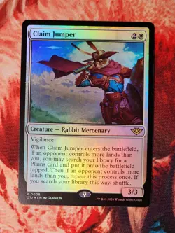 Claim Jumper Foil Outlaws of Thunder Junction Magic Gathering MTG OTJ - Image 1