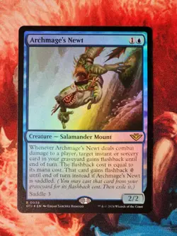 Archmage's Newt Outlaws of Thunder Junction Foil Magic Gathering MTG OTJ - Image 1