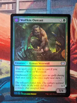 Wolfkin Outcast Foil Innistrad: Crimson Vow Magic Gathering MTG - Image 1