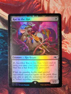 Rat in the Hat Foil Unfinity Magic Gathering MTG UNF - Image 1
