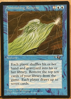LIMITED EDITION Alliances Vintage MtG Diminishing Returns Unplayed NM - Image 1