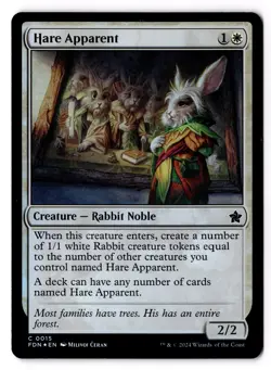 Hare Apparent 15 Foundations Foil NM - Image 1