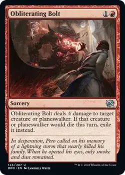 Obliterating Bolt #145 NM - MTG: Brothers War - Image 1