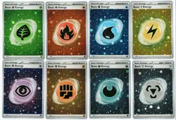 **Real HD HOLO ** 151 SVE HD Cosmos Energy - Complete set of 8 Pokemon Cards - Image 1