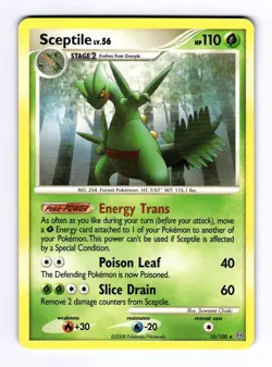 Sceptile Stormfront #10 (2008) non-holo MP Pokemon - Image 1