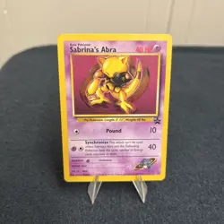 Sabrina's Abra 19 Promo Wizards Black Star Promos Pokemon Card - Image 3