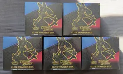 Pokemon TCG: Crown Zenith Elite Trainer Box - Lot Of 5 ETBs - Image 1