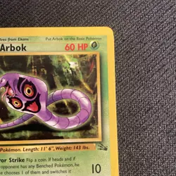 ARBOK - 31/62 - 1st Edition Fossil - Uncommon - Pokemon Card - NM - Image 4