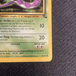 ARBOK - 31/62 - 1st Edition Fossil - Uncommon - Pokemon Card - NM - Image 5