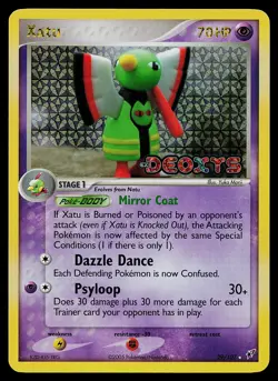Pokemon Card - Xatu Deoxys 29/107 Rare Reverse Holo Stamped - Image 1