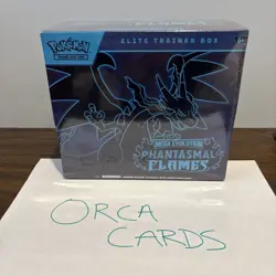 Pokemon TCG: Mega Evolution Phantasmal Flames ETB Elite Trainer Box Sealed - Image 1