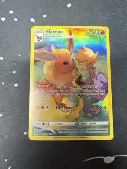 Pokemon Flareon TG01/TG30 Swsh09 Brilliant Stars Ultra Rare Full Art Holo - Image 1