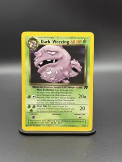 Dark Weezing 31/82 Team Rocket VINTAGE POKEMON NON-HOLO (HP) - Image 1