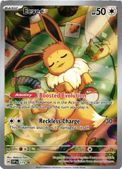 Pokemon TCG Prismatic Evolutions Eevee Black Star Promo 173 NM - Image 1