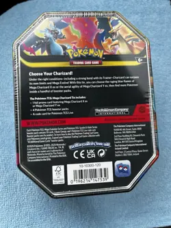 Pokemon TCG Mega Charizard X ex Tin 4 Booster Packs & Charizard Promo IN STOCK - Image 2