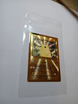 Gold Metal Pikachu Card 58/102 Pokemon Celebrations 25th Anniversary Pokemon TCG - Image 3