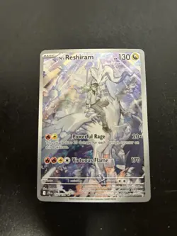 Pokemon N's Reshiram Illustration Rare Full Art Holo Sv09 167/159 English - Image 2