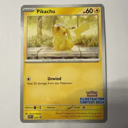 Pokemon SVP - Pikachu 214 Black Star Promo Illustration Contest 2024 - Image 1