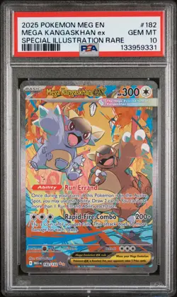 2025 POKEMON MEG EN-MEGA EVOLUTION #182 MEGA KANGASKHAN EX PSA 10 - Image 1