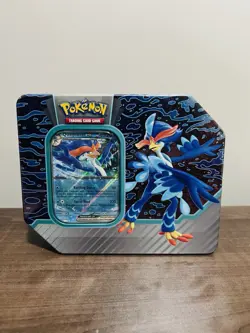 Pokemon TCG Paldea Partners Tin - Quaquaval Ex Tin - Image 1