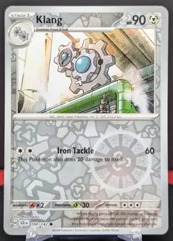 Pokemon Klang #100/142 English Stellar Crown Reverse Holo - Image 1