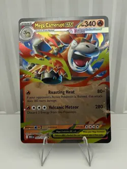 Mega Camerupt ex Pokemon TCG MEG Mega Evolution 022/132 Double Rare NM - Image 1
