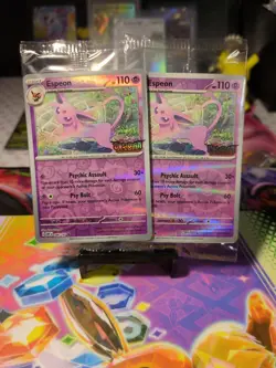 Pokemon Espeon Best Buy Sealed Promo Obsidian Flames Stamped Reverse Holo - Image 1