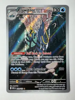 Pokemon: Clawitzer Illustration Rare IR Full Art Holo 141/132 Mega (Near Mint) - Image 1
