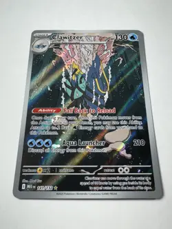 Pokemon: Clawitzer Illustration Rare IR Full Art Holo 141/132 Mega (Near Mint) - Image 2