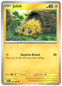 Joltik - 033/086 - White Flare - NM/M - Pokemon TCG - English - Image 1