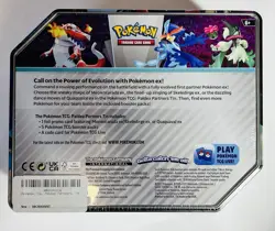 Pokemon Paldea Partners Tins Quaquaval EX-FACTORY SEALED (small tear on front) - Image 2